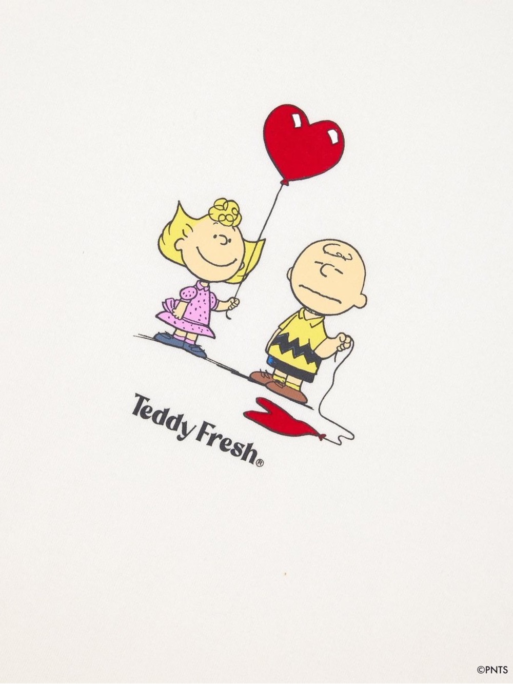 Teddy Fresh White Short Sleeve Tee with Red Heart Graphic